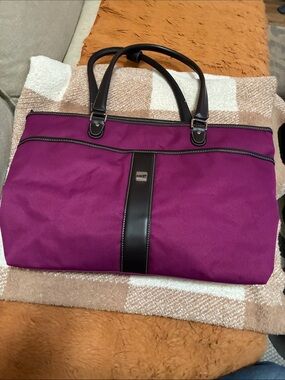 Nine & Co. Purple Tote with Black Trim